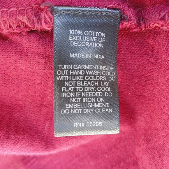 Express Deep Red Beaded Tank Top Thin Straps Bling Embellished Womens Size Large - Picture 5 of 7